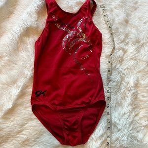 GK Elite Gymnastics 🤸‍♀️ Leo.. Size CM.. Red ❤️ in Color